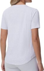 THE GYM PEOPLE Women's Workout Short Sleeve Breathable T-Shirts Athletic Yoga Tee Tops - Image 2