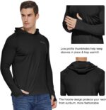 baleaf Men's Sun Protection Hoodie Shirt UPF 50+ Long Sleeve UV SPF T-Shirts Rash Guard Fishing Swimming Lightweight - Image 3