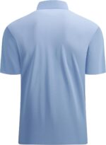 Alex Vando Mens Seamless Golf Shirt Moisture Wicking Quick-Dry Tailored Fit Polo Shirts - Image 2