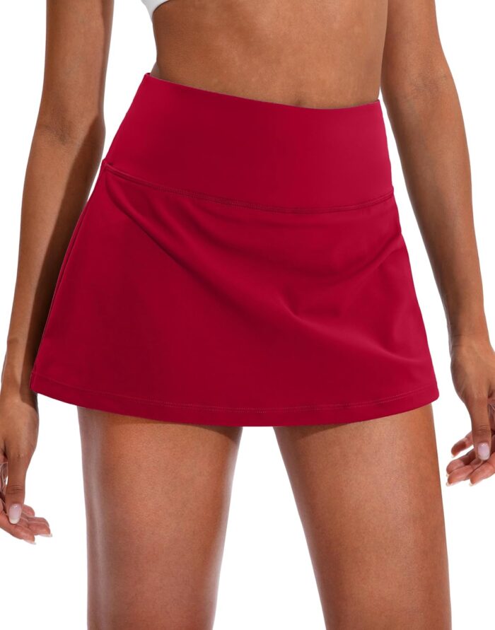 Soothfeel Pleated Tennis Skirt for Women with Pockets Women's High Waisted Athletic Golf Skorts Skirts for Workout Running - Image 2