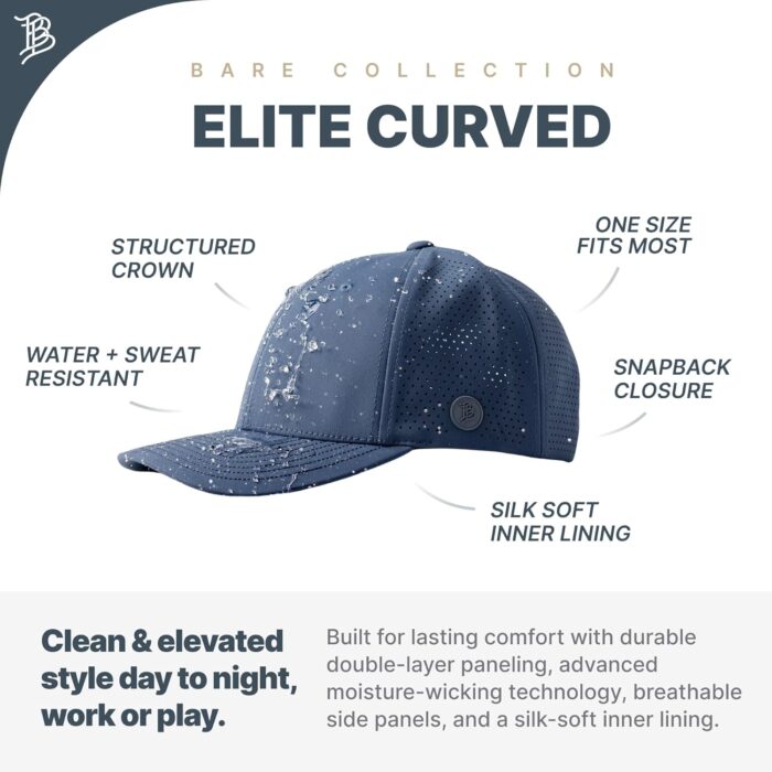Branded Bills Old Glory PVC Elite Curved, Snapback Closure, Lightweight, Comfortable Baseball Cap - Image 2