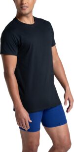 Fruit of the Loom Men's Crew Tee Undershirts, Moisture Wicking & Tag Free, Also Available in Big & Tall - Image 2