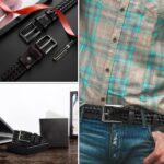 Leather Braided Belts Men Golf Belt 1 3/8" Woven Belt Casual Jeans Gift Box
