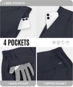 33,000ft Mens Golf Shorts 9 inch Inseam Quick Dry Elastic Waist Classic-Fit Drawstring Dress Shorts Hiking Fishing Business - Image 5