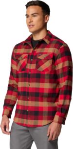 Columbia Men's Bearmouth Springs Roll Up Long Sleeve Flannel Shirt - Image 3