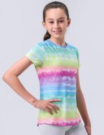 4 Pack: Youth Girls Athletic Shirts, Short Sleeve Dry Fit Apparel Tech Tshirts, Sports Activewear for Kids Teens - Image 5