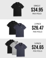 INTO THE AM Men's Polo Shirts - Fitted Short Sleeve Collar Shirt for Men S - 4XL - Image 4