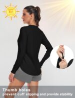 Women's Sun Shirt UPF 50+ Long Sleeve Workout Tops Running Hiking UV Protection Shirts Quick Dry Outdoor Clothing - Image 2