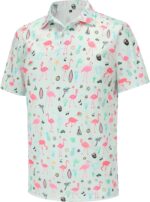 Golf Shirts for Men Dry Fit Short Sleeve Mens Golf Shirt Performance Moisture Wicking Polo Shirts Funny Golf Polo Shirts