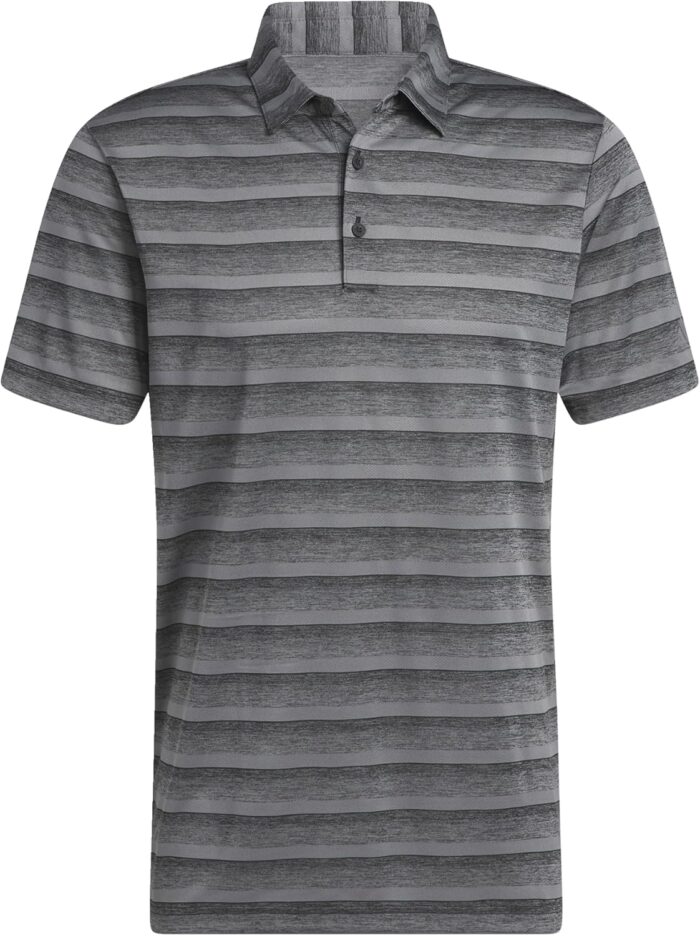 adidas Men's Two-Color Stripe Polo Shirt - Image 8