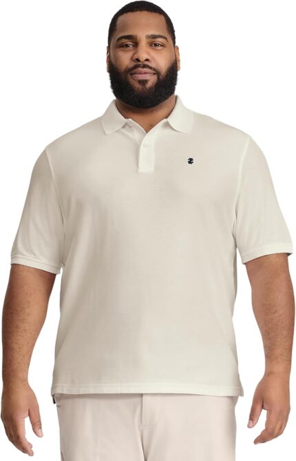 IZOD Men's Big and Tall Advantage Performance Short Sleeve Polo Shirt