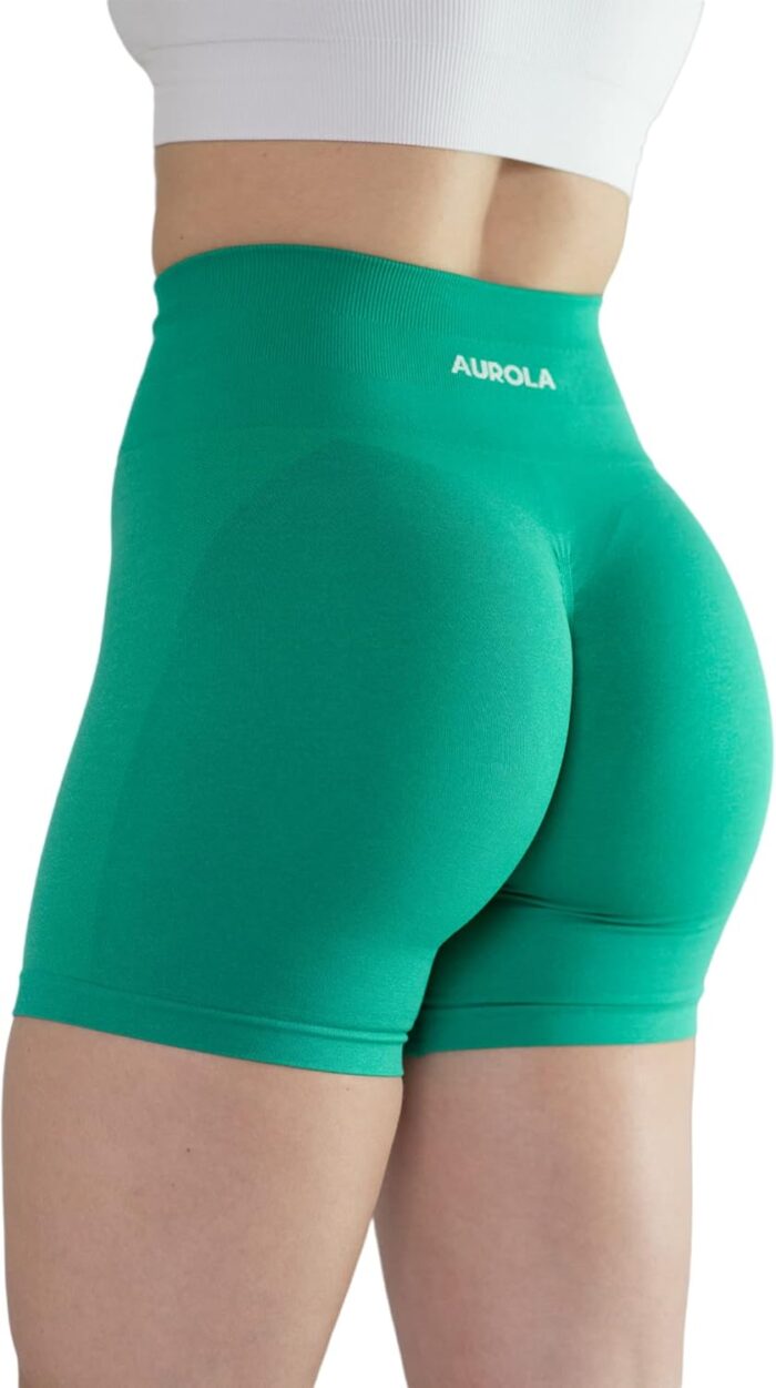 AUROLA Intensify Workout Shorts for Women Seamless Scrunch Short Gym Yoga Running Sport Active Exercise Fitness Shorts - Image 5