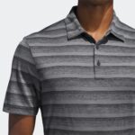 adidas Men's Two-Color Stripe Polo Shirt - Image 7