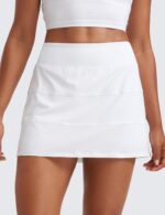 CRZ YOGA Womens High Waisted Tennis Skirts with 3 Pockets Golf A Line Lightweight Cute Athletic Casual Skorts - Image 2