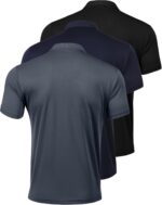 PINSPARK 1/3/4/5 Pack: Golf Polo Shirts for Men Multipacks Quick Dry Short Sleeve Collared Shirt Slim Fit Casual Polos Shirt - Image 2