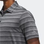 adidas Men's Two-Color Stripe Polo Shirt - Image 6