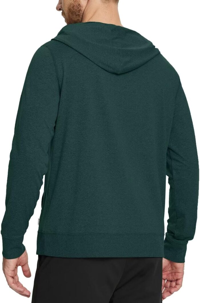 M MAELREG Mens Hoodies Pullover Performance Heather Kangaroo Pocket Thin Hooded Sweatshirt Athletic Golf Hoodies for Men - Image 3