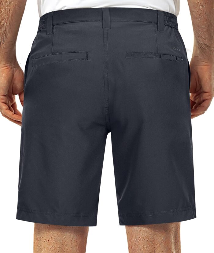 33,000ft Mens Golf Shorts 9 inch Inseam Quick Dry Elastic Waist Classic-Fit Drawstring Dress Shorts Hiking Fishing Business - Image 2