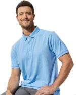 MIER Polo Shirts for Men Short Sleeve Quick Dry Polyester Collared Shirts Casual Golf Shirts, Moisture-Wicking - Image 6