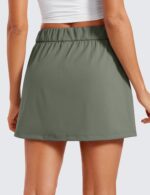 CRZ YOGA 4-Way Stretch Skirts for Women High Waisted Work Casual Golf Tennis Skirt Skorts with 5 Pockets - Image 2