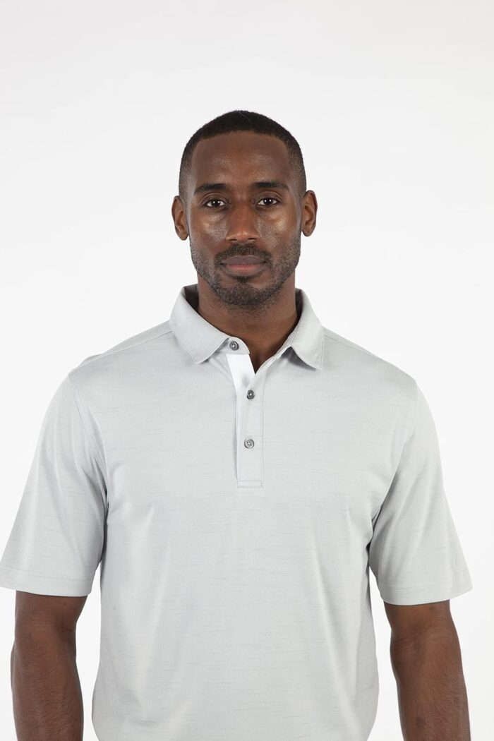 Bobby Jones Golf Apparel - Performance RTJ Space Dyed Short Sleeve Golf Polo for Men - Image 6