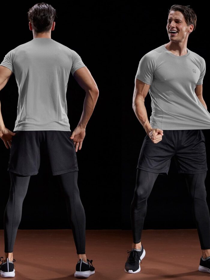 NELEUS Men's Dry Fit Mesh Athletic Shirts - Image 2