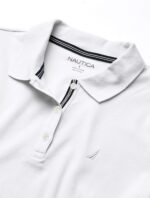 Nautica Women's 3-Button Short Sleeve Breathable 100% Cotton Polo Shirt - Image 5