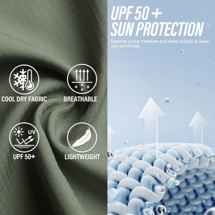 Women's UPF 50 Long Sleeve UV Sun Protection Safari Shirts Outdoor Quick Dry Fishing Hiking Travel Shirts - Image 8