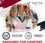 YATTA GOLF Premium Golf Polo Shirts for Women - Lightweight, Quick Dry, Wrinkle Resistant & Moisture Wicking Polo - Image 5