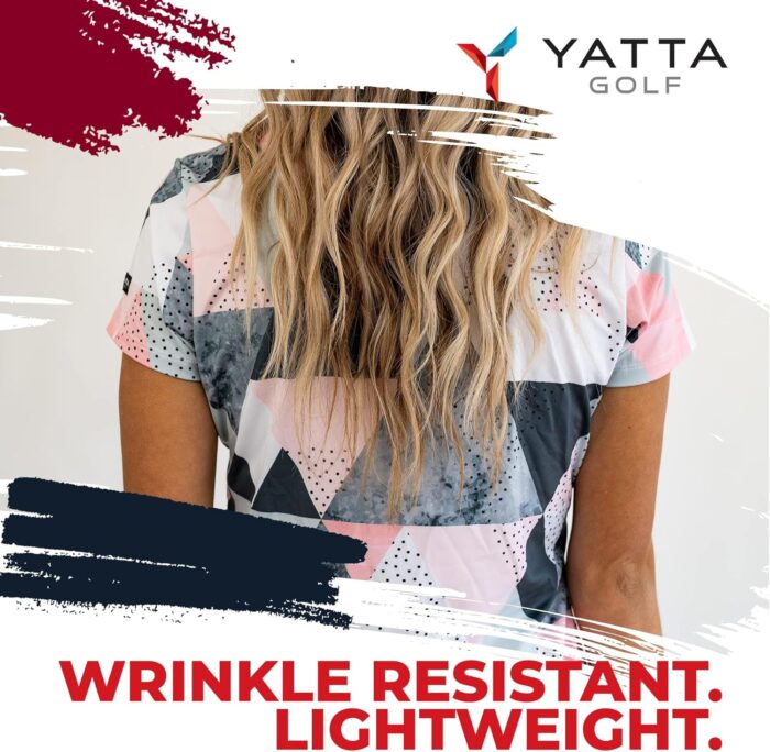 YATTA GOLF Premium Golf Polo Shirts for Women - Lightweight, Quick Dry, Wrinkle Resistant & Moisture Wicking Polo - Image 6