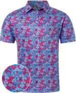 uideazone Golf Shirts for Men Dry Fit Polo Shirt Short Sleeve Moisture Wicking Golf Polos Performance Golf Tennis Shirt