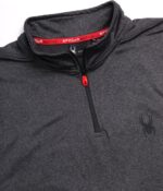 Spyder Men's Active Shirt - Quarter Zip Long Sleeve Performance Pullover - Lightweight Slim Fit Workout Shirt for Men (S-XL) - Image 3
