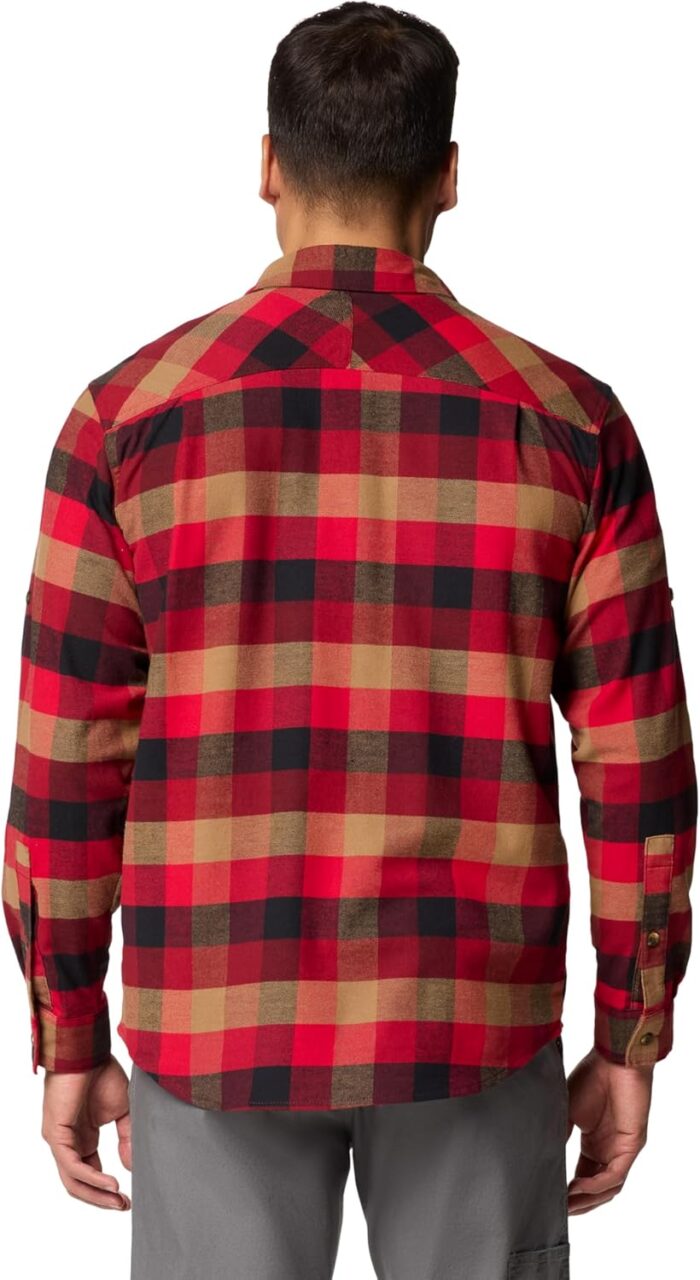 Columbia Men's Bearmouth Springs Roll Up Long Sleeve Flannel Shirt - Image 4