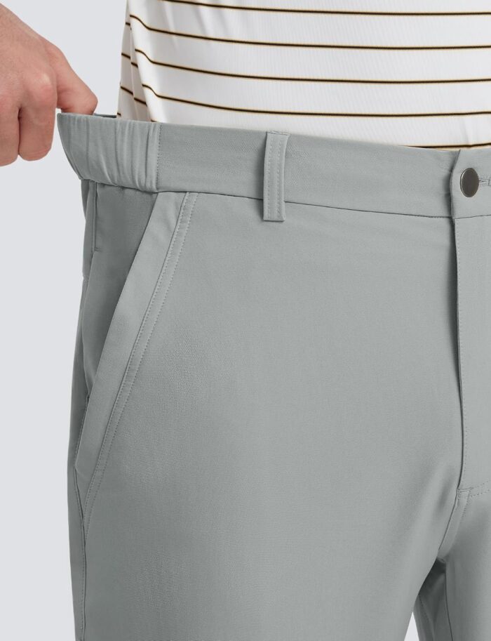 M MAELREG Golf Pants Men Lightweight with 5 Pockets - 30"/32"/34" Stretch Water-Resistant Casual Flat Front Mens Dress Pants - Image 5