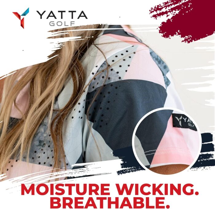YATTA GOLF Premium Golf Polo Shirts for Women - Lightweight, Quick Dry, Wrinkle Resistant & Moisture Wicking Polo - Image 4