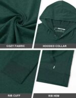 M MAELREG Mens Hoodies Pullover Performance Heather Kangaroo Pocket Thin Hooded Sweatshirt Athletic Golf Hoodies for Men - Image 5