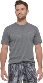 Calvin Klein Men's Standard Light Weight Quick Dry Short Sleeve 40+ UPF Protection Active Top