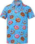 Boys Performance Polo Shirt Short Sleeve Golf Clothes for Active Casual Size 5-14 - Image 2