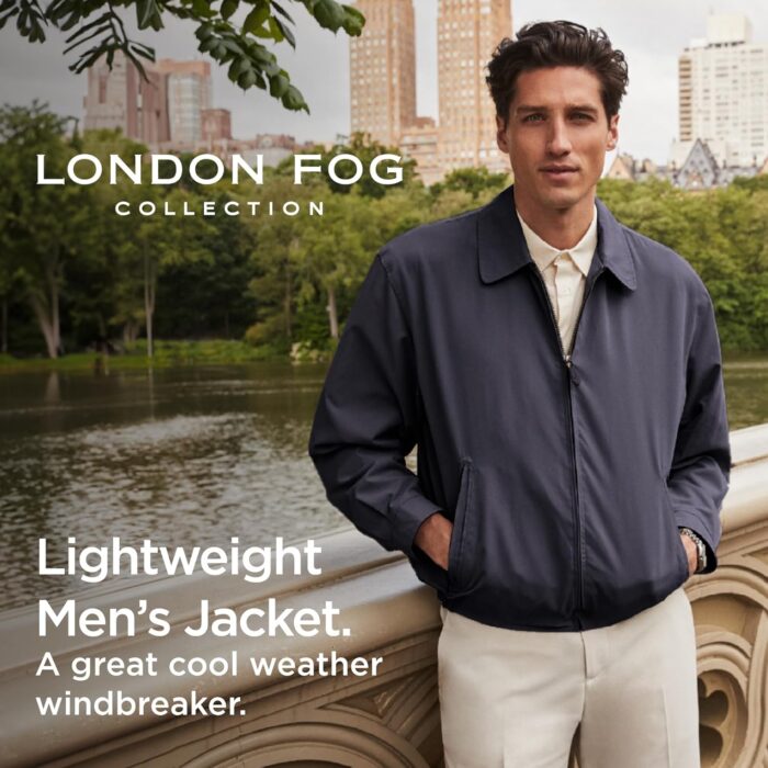 LONDON FOG Men's Auburn Zip-Front Golf Jacket (Regular & Big-Tall Sizes) - Image 3