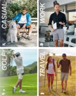 33,000ft Mens Golf Shorts 9 inch Inseam Quick Dry Elastic Waist Classic-Fit Drawstring Dress Shorts Hiking Fishing Business - Image 6