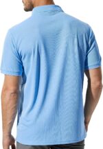 MIER Polo Shirts for Men Short Sleeve Quick Dry Polyester Collared Shirts Casual Golf Shirts, Moisture-Wicking - Image 2
