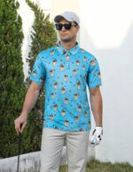 uideazone Golf Shirts for Men Dry Fit Polo Shirt Short Sleeve Moisture Wicking Golf Polos Performance Golf Tennis Shirt - Image 3