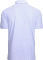 Alex Vando Mens Golf Shirt Moisture Wicking Classic Print Golf Shirts for Men - Image 2