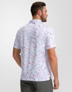 Obla Mens Golf Polo Shirts Short Sleeve Dry Fit Performance Moisture Wicking Casual Print Collared Golf Shirts for Men - Image 3