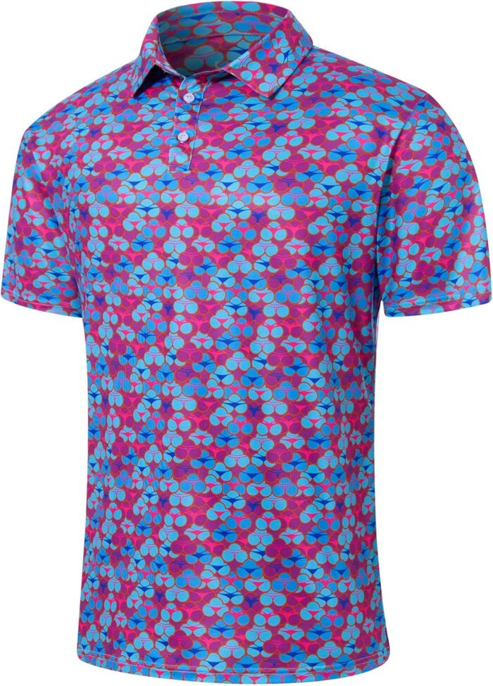 uideazone Golf Shirts for Men Dry Fit Polo Shirt Short Sleeve Moisture Wicking Golf Polos Performance Golf Tennis Shirt - Image 2