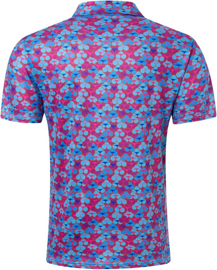 uideazone Golf Shirts for Men Dry Fit Polo Shirt Short Sleeve Moisture Wicking Golf Polos Performance Golf Tennis Shirt - Image 3