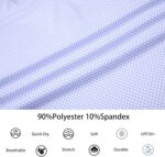 Alex Vando Mens Golf Shirt Moisture Wicking Classic Print Golf Shirts for Men - Image 5