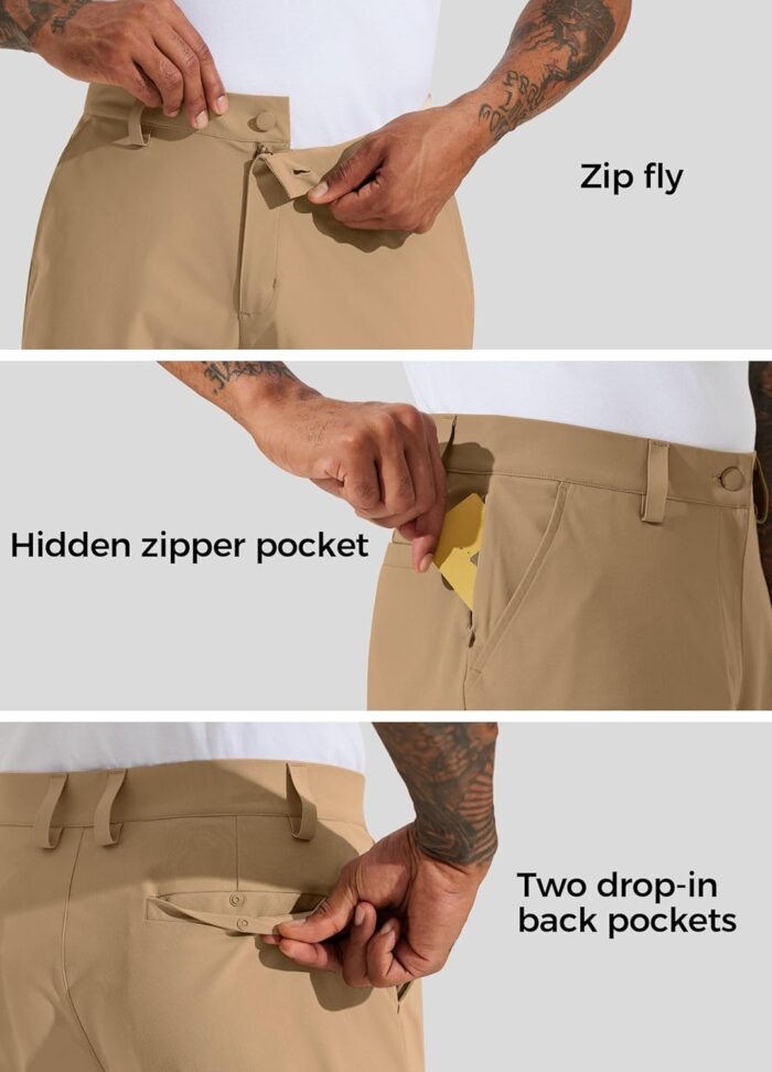 Willit Men's Golf Shorts Stretch Work Dress Shorts Quick Dry Hiking Athletic Casual Shorts with Pockets 10" - Image 4