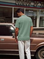 PJ PAUL JONES Mens Polo Shirts Short Sleeve Casual Collared Shirts Textured Stretchy Golf Shirts - Image 5