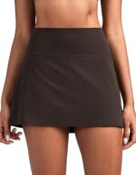 Colorfulkoala Dreamlux Skirts for Women High Rise Athletic Golf Tennis Skorts Built-in Shorts with Pockets